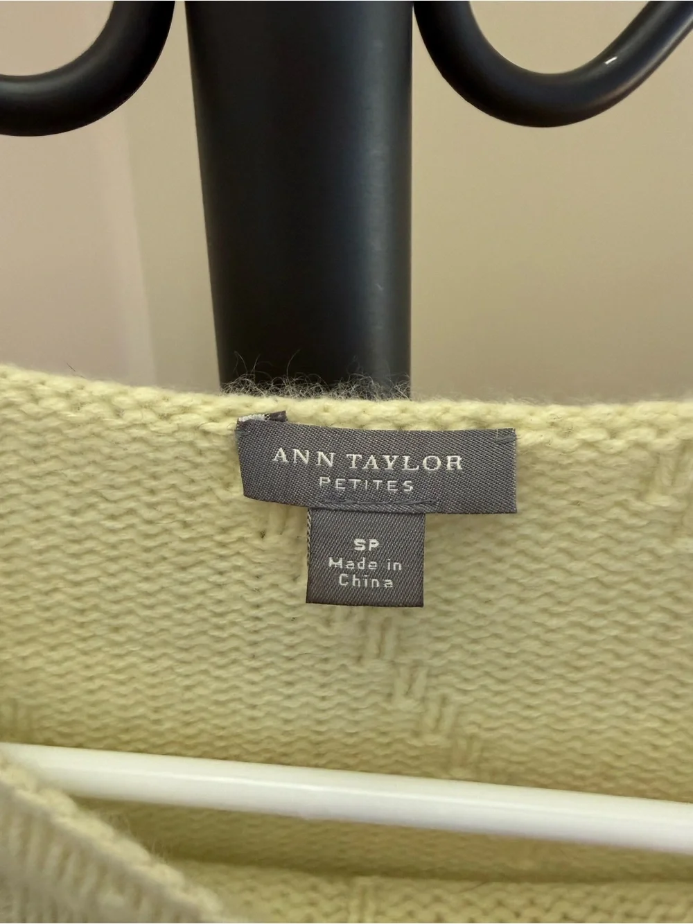 Ann Taylor Pale Yellow Cashmere Boatneck Knit Sweater